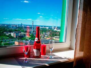Апарт-отели JACUZZI New LOFT ApartComplex, Панорамный вид на центр Минска Минск Лофт-53
