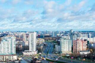 Апарт-отели JACUZZI New LOFT ApartComplex, Панорамный вид на центр Минска Минск Лофт-60